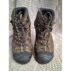 Keen Utility Mens Steel Toe Work Boots Brown Leather Size 12D With Slip-Resistan